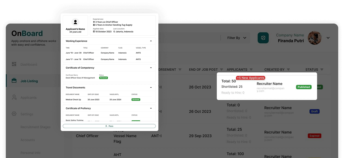 OnBoard Company Feature